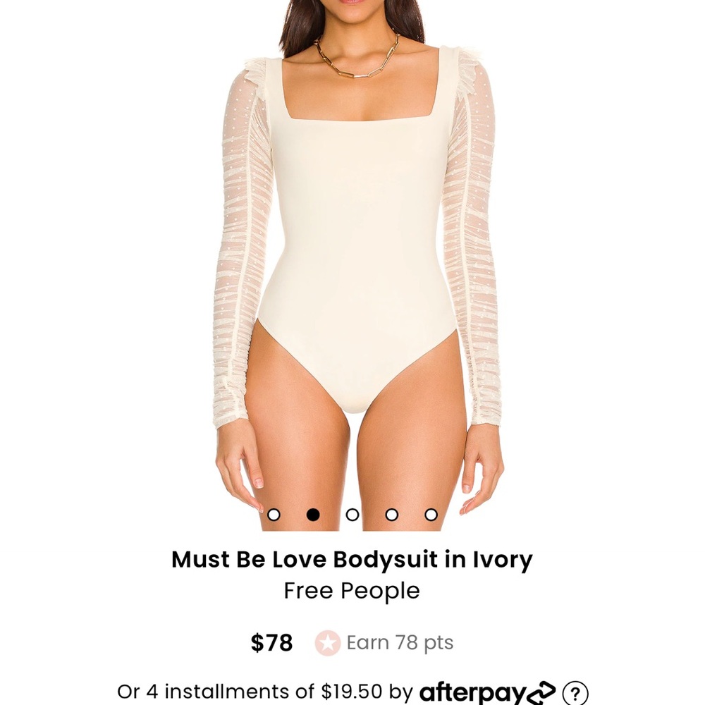 Cream bodysuit